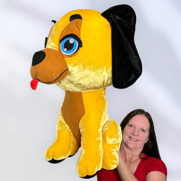 Animal Alley Toys R Us Yellow Lab Puppy Dog Realistic Plush  LARGE CUTE PUPPY Classic Toy Co Jumbo Yellow Dog‎ 27\